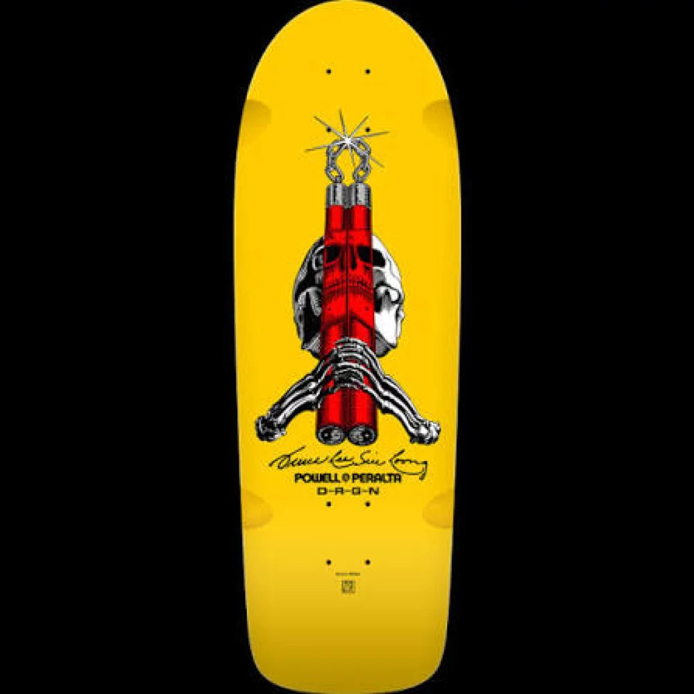 Powell Peralta Bruce Lee Skull & Nunchucks Skateboard Deck – Image 1