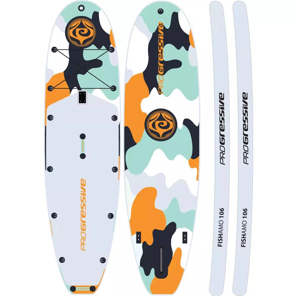 Progressive Inflatable Fish Amo SUP Board 10'6 Stand Up Paddle Board – Image 1