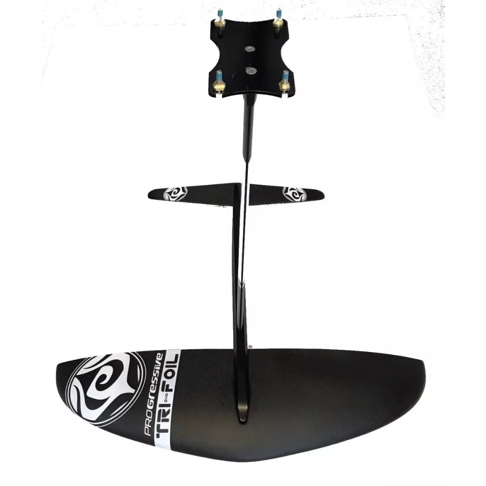 Progressive Low Aspect Aluminum/Carbon 4 Hole Plate Tri-Foil 120 Complete Hydrofoil – Image 2
