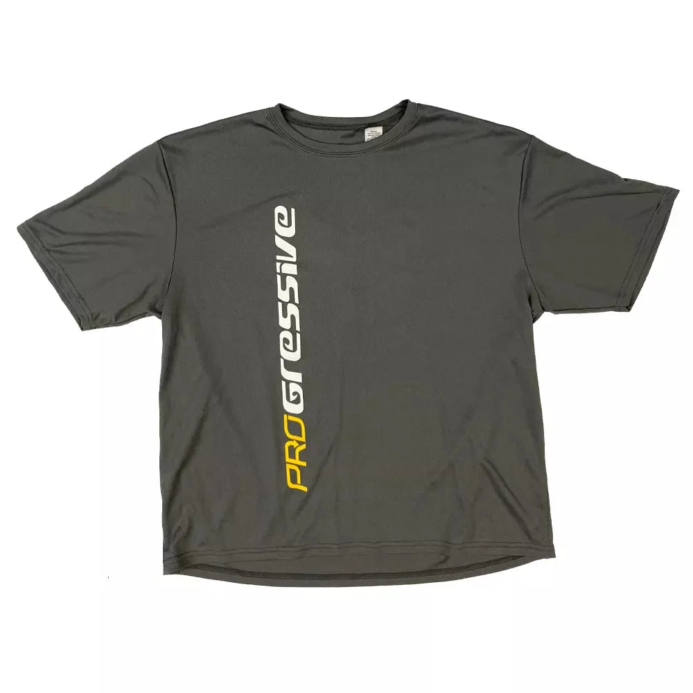 Progressive Short Sleeve Sun Shirt Graphite Large Mens Rashguard – Image 1
