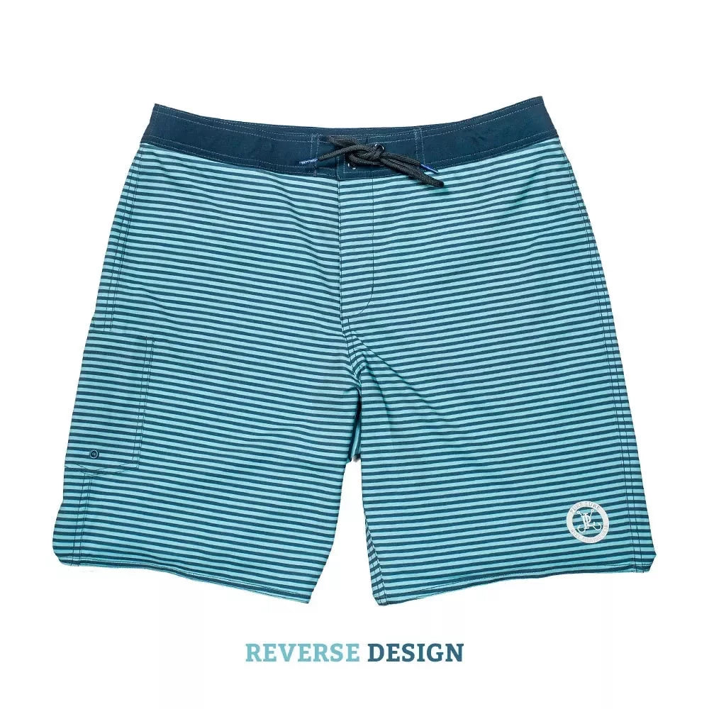 Pure Lure Fishing Pure Lure Long Rigger Reversible Swim Trunks Green Mens Shorts – Image 2