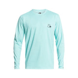 Quiksilver Heritage Heather Long Sleeve Surf Tee Angel Blue Heather Medium Mens Shirts – Image 1