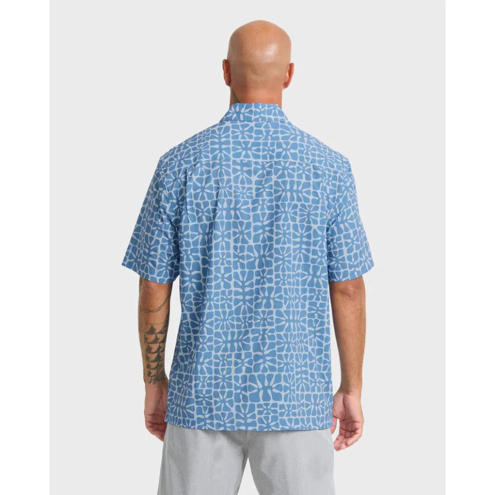 Quiksilver Waterman Coral Sea Performance Short Sleeve Shirt Mens Shirts – Image 4