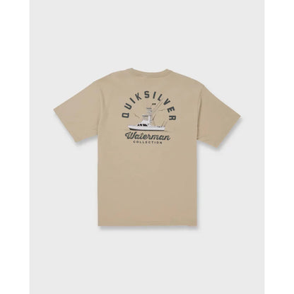 Quiksilver Waterman Early Morning Sueded Short Sleeve T-Shirt Mens Shirts – Image 1