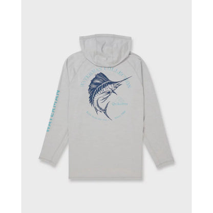 Quiksilver Waterman Marley Hooded Long Sleeve UPF 50 Surf Shirt – Image 1