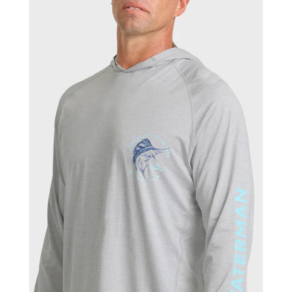 Quiksilver Waterman Marley Hooded Long Sleeve UPF 50 Surf Shirt – Image 3