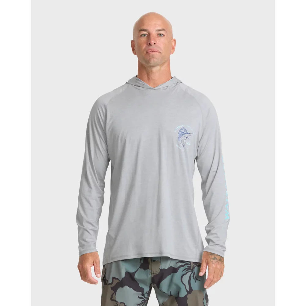 Quiksilver Waterman Marley Hooded Long Sleeve UPF 50 Surf Shirt – Image 5