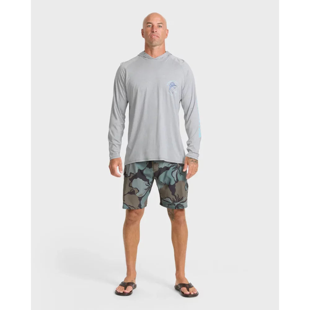 Quiksilver Waterman Marley Hooded Long Sleeve UPF 50 Surf Shirt – Image 6