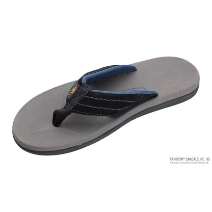 Rainbow Sandals East Cape - Molded Rubber with Natural Suede Strap Blue/Blue/Grey Mens Sandals – Image 1