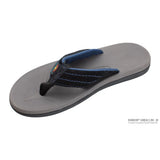 Rainbow Sandals East Cape - Molded Rubber with Natural Suede Strap Blue/Blue/Grey Mens Sandals – Image 1