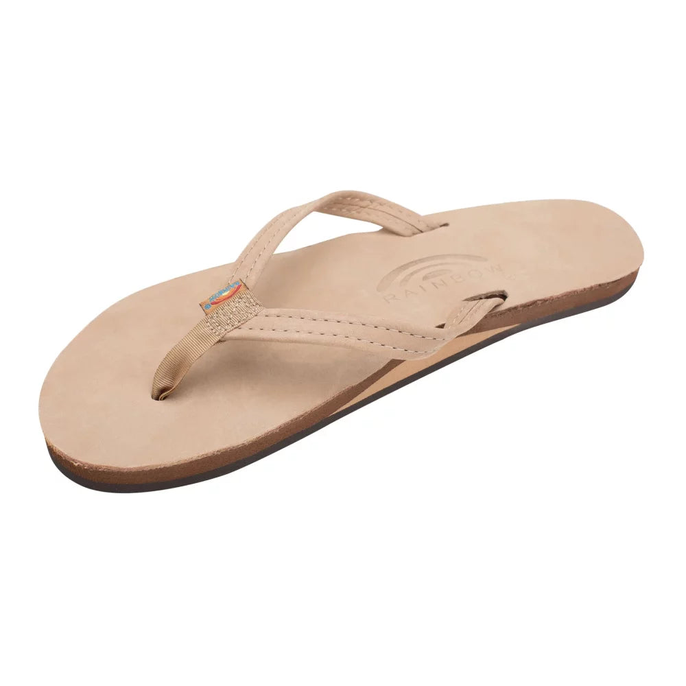 Rainbow Sandals Rainbow Women's Premier Leather Single Layer Narrow Strap Sandals in Sierra Brown Womens Sandals – Image 1