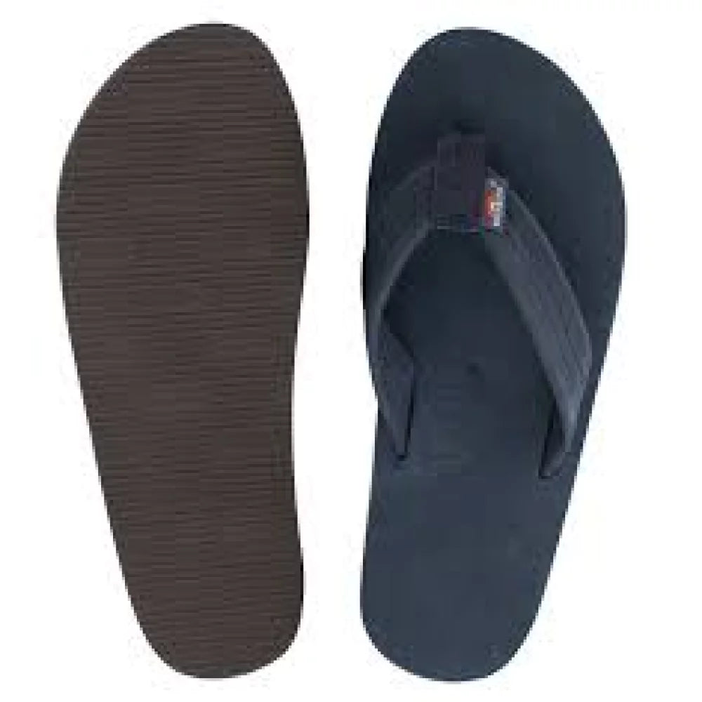 Rainbow Sandals Single Layer Navy Permier Leather M Mens Sandals – Image 1