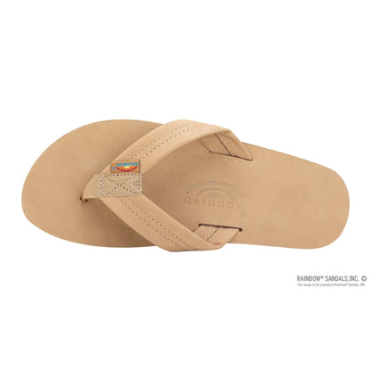 Rainbow Sandals Single Layer Premier Leather with Arch Support 1" Strap Dark Sierra Brown Mens Sandals – Image 3