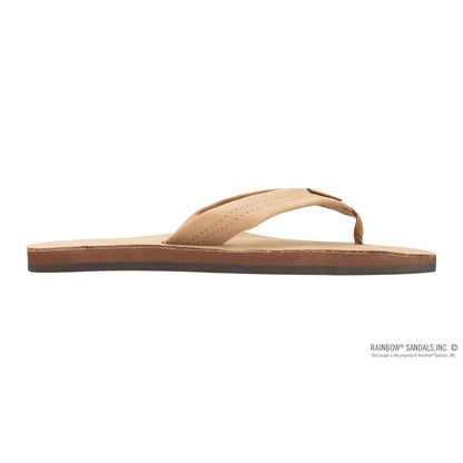 Rainbow Sandals Single Layer Premier Leather with Arch Support 1" Strap Dark Sierra Brown Mens Sandals – Image 4
