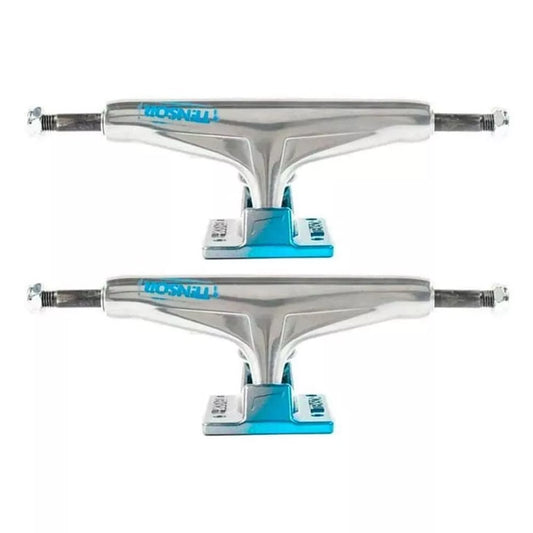 Tensor Regular Aluminum Stencil Mirror Trucks Raw/Light Blue