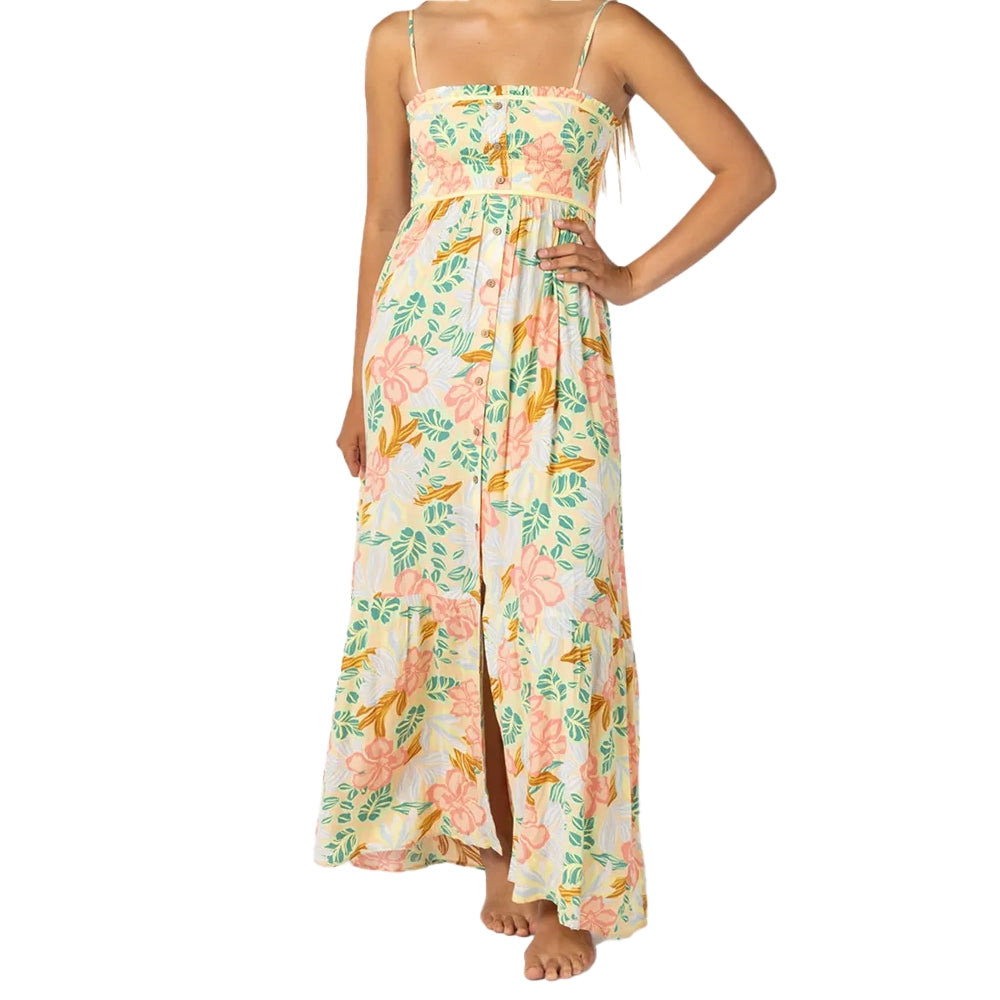 RipCurl Follow The Sun Maxi Dress Light Orange Small