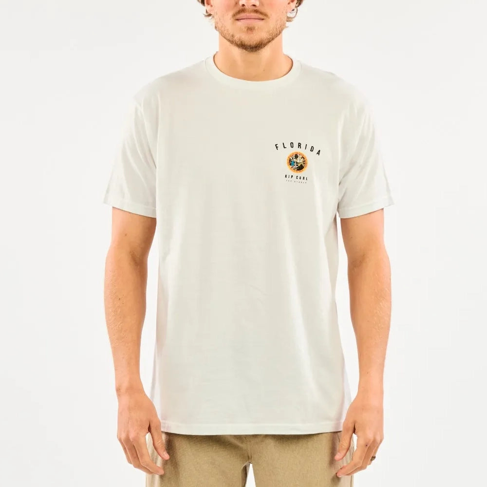 RipCurl The Swamp Premium Short Sleeve Tee White Small