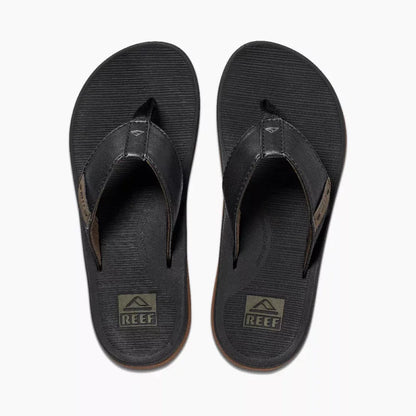 Reef Men's Santa Ana Sandals Black Mens Sandals – Image 1