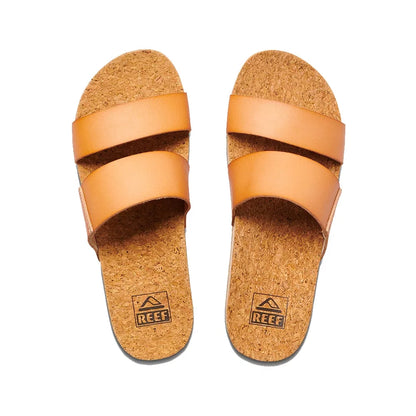 Reef Women's Cushion Vista HI Platform Sandals Natural Womens Sandals – Image 1