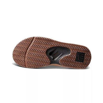 Reef Men's Fanning Bottle Opener Flip Flops Black/Tan 13