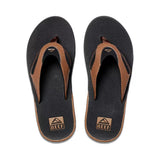 Reef Men's Fanning Bottle Opener Flip Flops Black/Tan 13