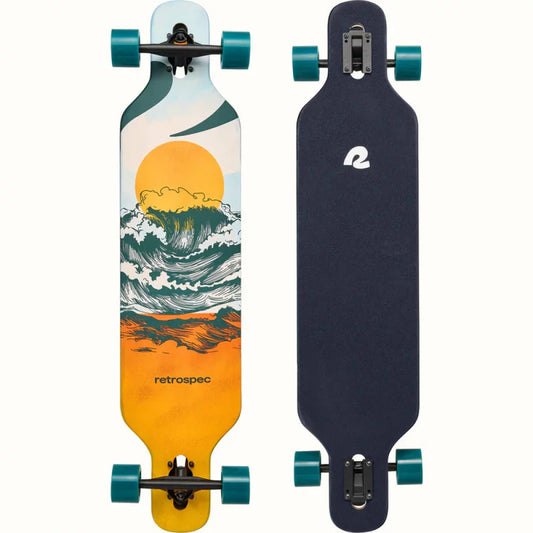 Retrospec Rift 41" Drop Through Longboard Complete Skateboard – Image 1