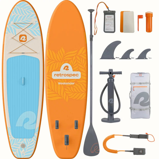 Retrospec Weekender Inflatable Stand Up Paddle Board 10’6” – Image 1