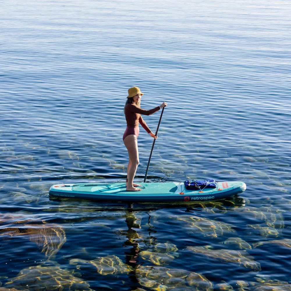 Retrospec Weekender Inflatable Stand Up Paddle Board 10’6” Inflatable SUP – Image 4