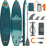 Retrospec Weekender Tour Inflatable Stand Up Paddle Board 11’6’’ Inflatable SUP – Image 1