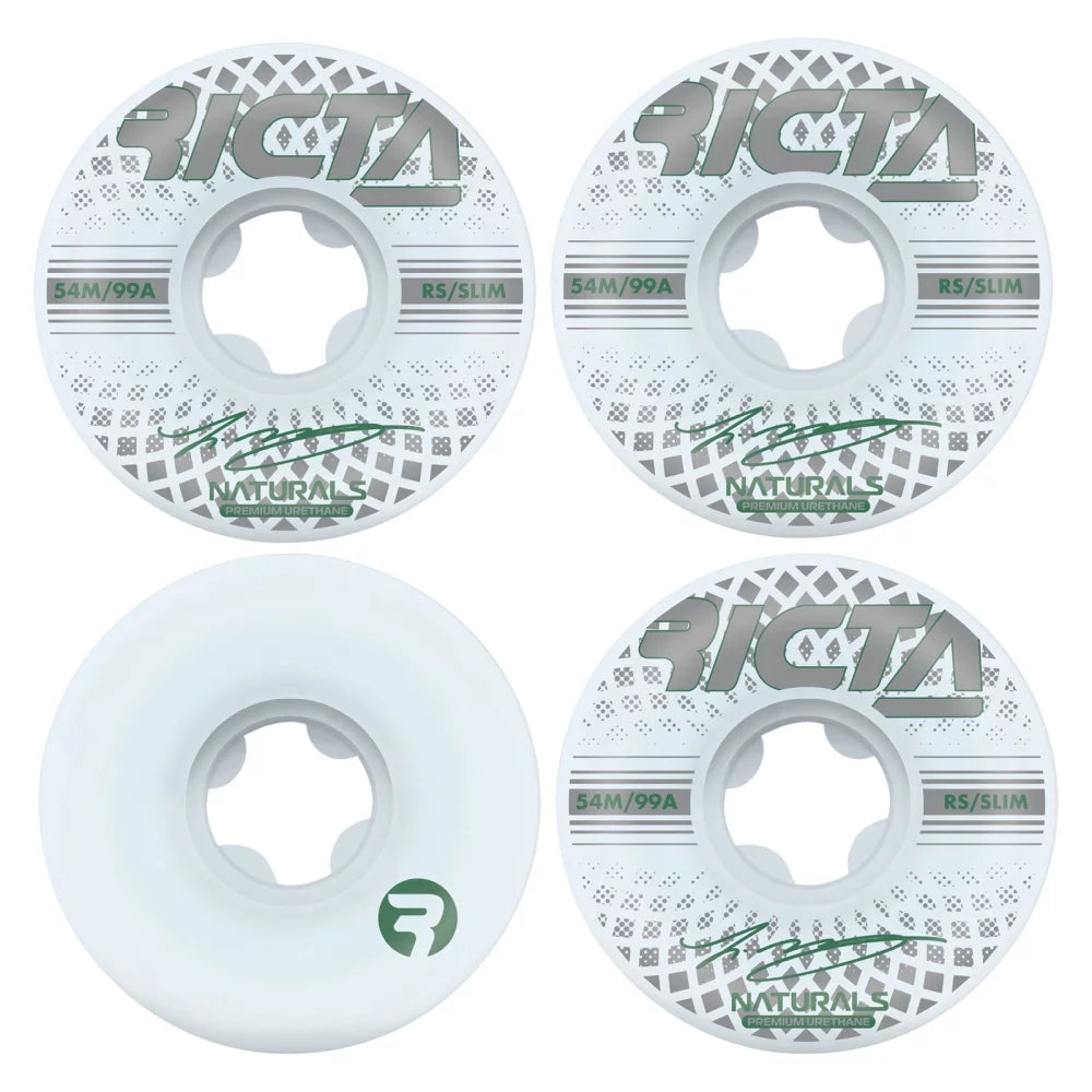 Ricta Wheels McCoy Reflective Naturals 54mm 99a Slim Skate Wheels Skateboard Wheels – Image 1