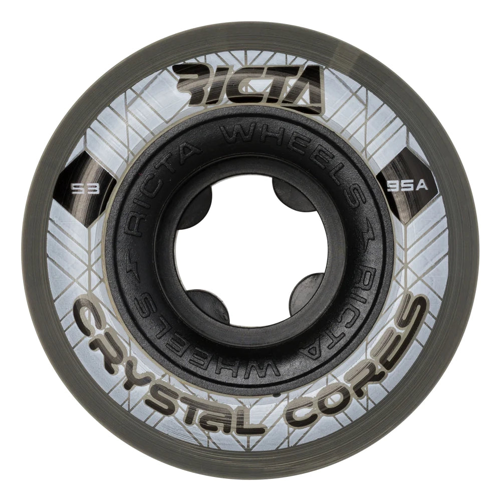 Ricta Crystal Core 53mm 95a Skate Wheels Black