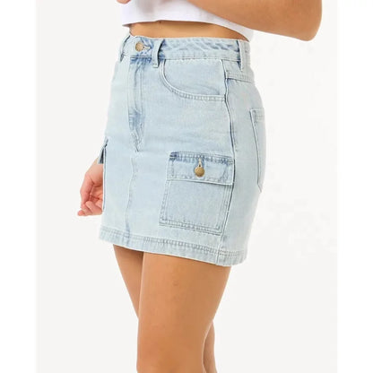 RipCurl Las Dalias Denim Mini Womens Dresses – Image 2