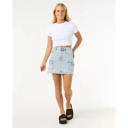 RipCurl Las Dalias Denim Mini Womens Dresses – Image 3