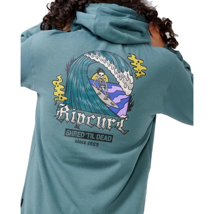 RipCurl RIP CURL Shred Till Dead Zip Through Hood Mens Sweaters – Image 1