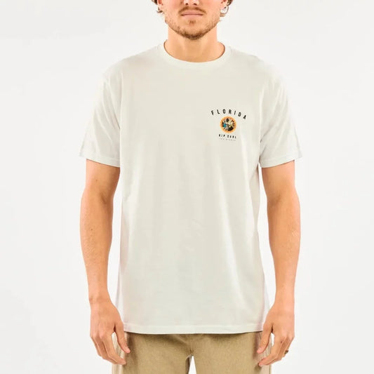 RipCurl The Swamp Premium Short Sleeve Tee White Medium Mens Shirts – Image 2