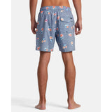 RVCA BARNES ELASTIC WAIST BOARDSHORTS 17" Medium Mens Boardshorts – Image 1