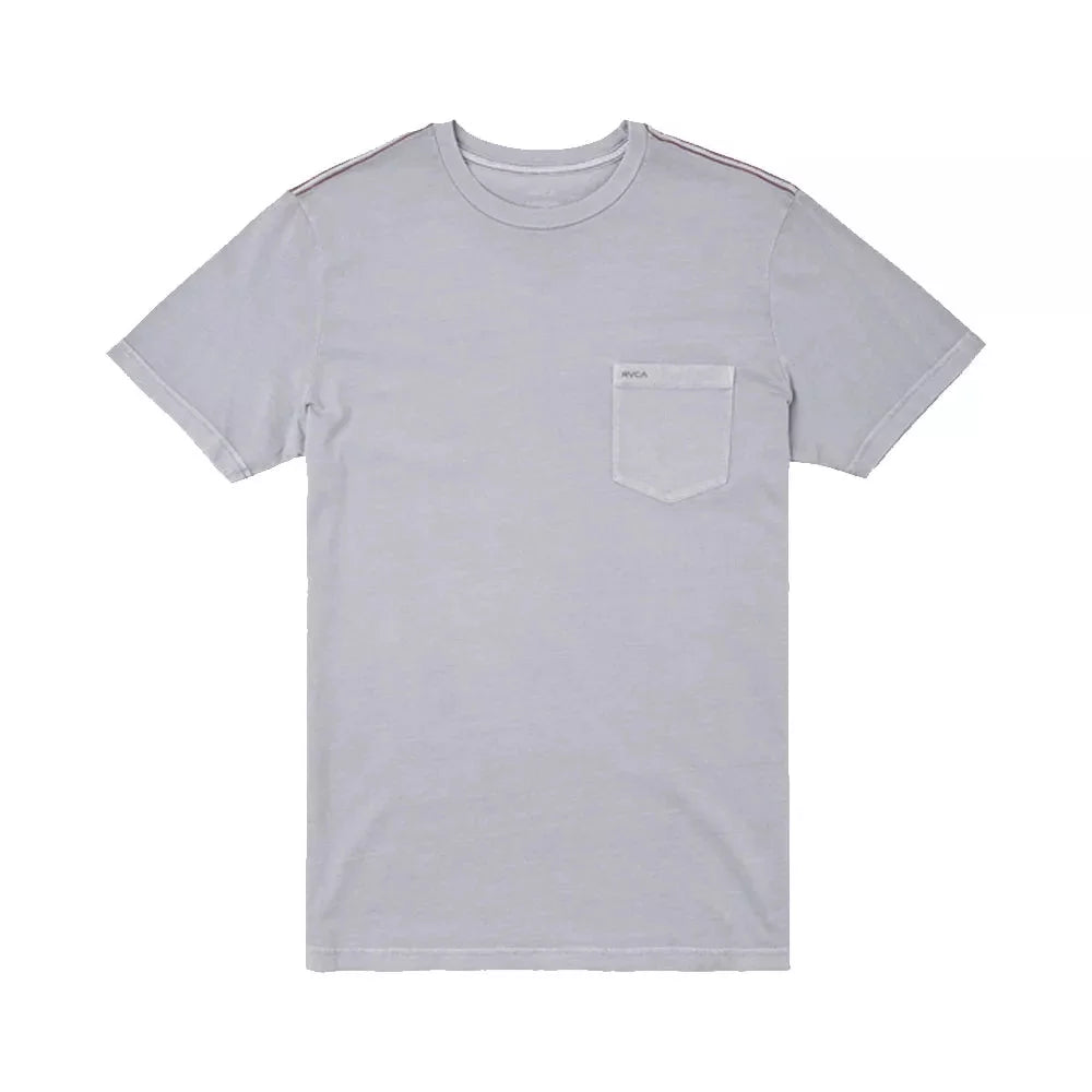 RVCA PTC II Pigment Short Sleeve Tee Monument Small Mens Shirts – Image 1