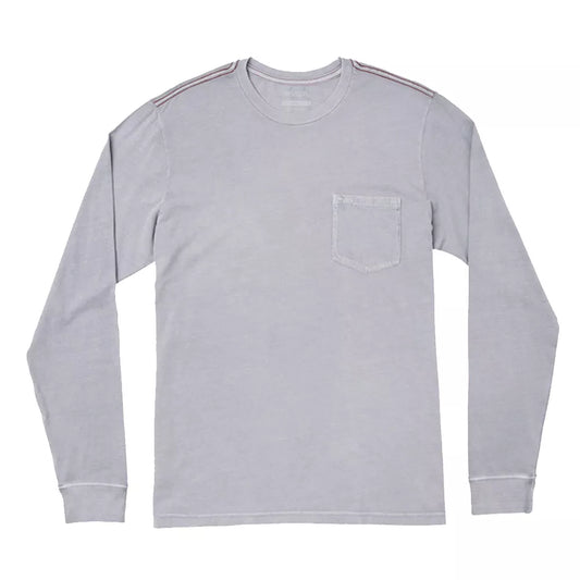 RVCA PTC Pigment Long Sleeve Tee Shirt Monument Small