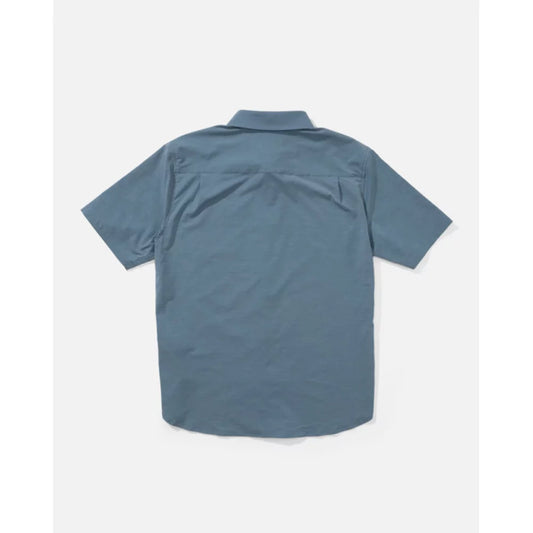 Salty Crew Drifter UV Button Up - Channel Blue Mens Shirts – Image 1