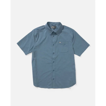 Salty Crew Drifter UV Button Up - Channel Blue Mens Shirts – Image 2