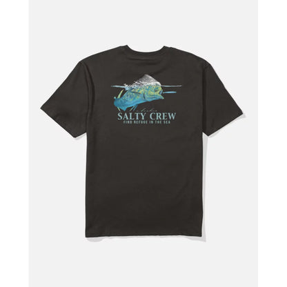 Salty Crew Mahi Surface Classic Tee - Black Mens Shirts – Image 2