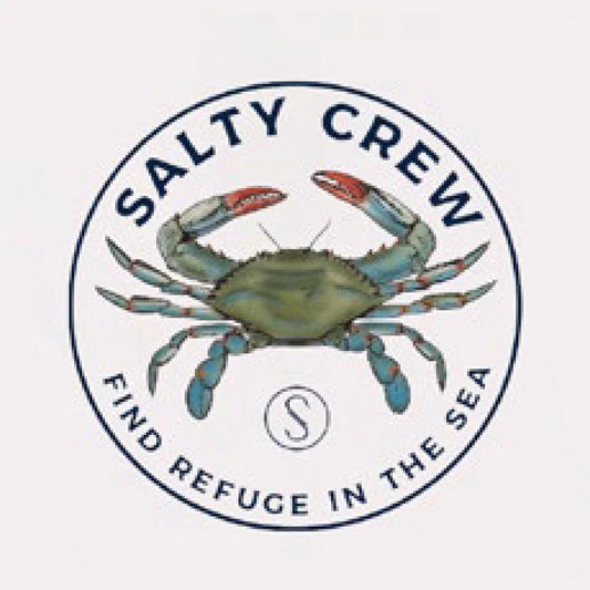 Salty Crew Men's Blue Crabber Premium Short Sleeve Tee White Large Mens Shirts – Image 1