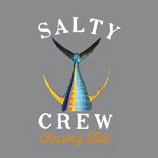 Salty Crew Men's Tailed Classic Short Sleeve Tee Excalibur Heather Large Mens Shirts – Image 1
