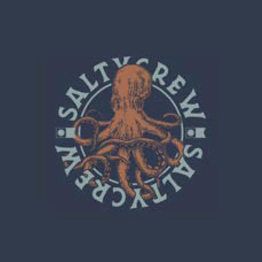 Salty Crew Men's Tentacles Premium Short Sleeve Tee Navy Large Mens Shirts – Image 1