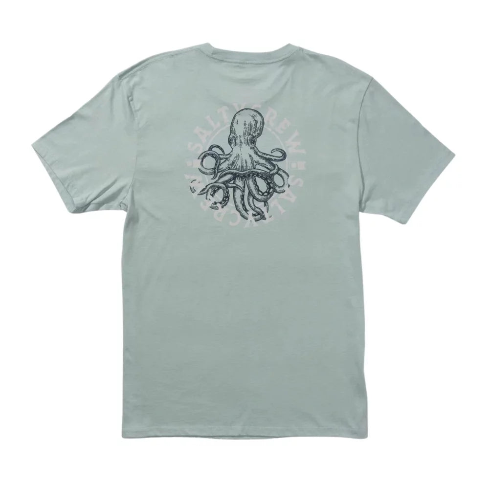 Salty Crew Tentacles Short Sleeve Tee Men's Shirt, Mackeral, X-Large Mens Shirts – Image 1