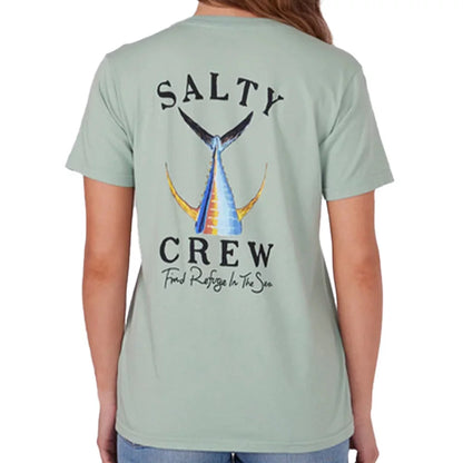 Salty Crew Women's Tailed Short Sleeve Tee Jade Large Womens Shirt – Image 2