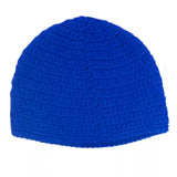 Sandy Point Handmade Knit Beanie Blue Snow Headwear – Image 1