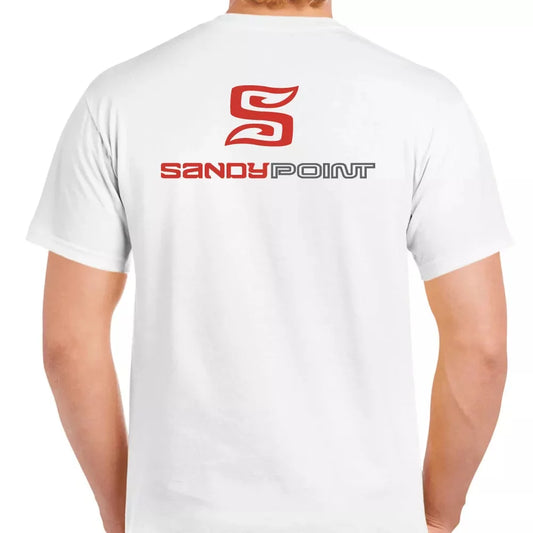 Sandy Point Logo Tee Shirt White XL Mens Shirts – Image 2