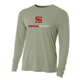 Sandy Point Long Sleeve Rashguard Olive Large Mens Rashguard – Image 1