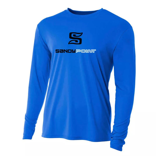 Sandy Point Long Sleeve Rashguard Royal Large Mens Rashguard – Image 1